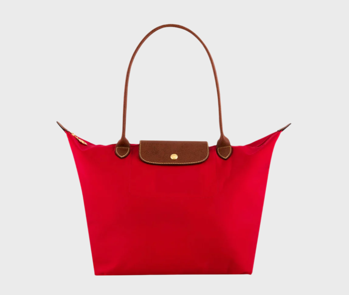 Longchamp red handbag discount