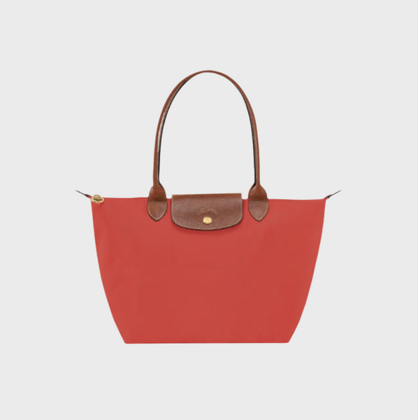 ショルダーバッグ・ポシェット Longchamp Tomato Red Le Pliage Original M Bag Le Pliage Original M Handbag Tomato - Recycled canvas